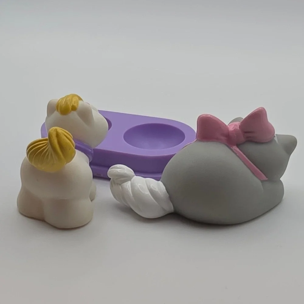 Fisher-Price Little People Cat Figures Set Multicolor Good 1996 1995